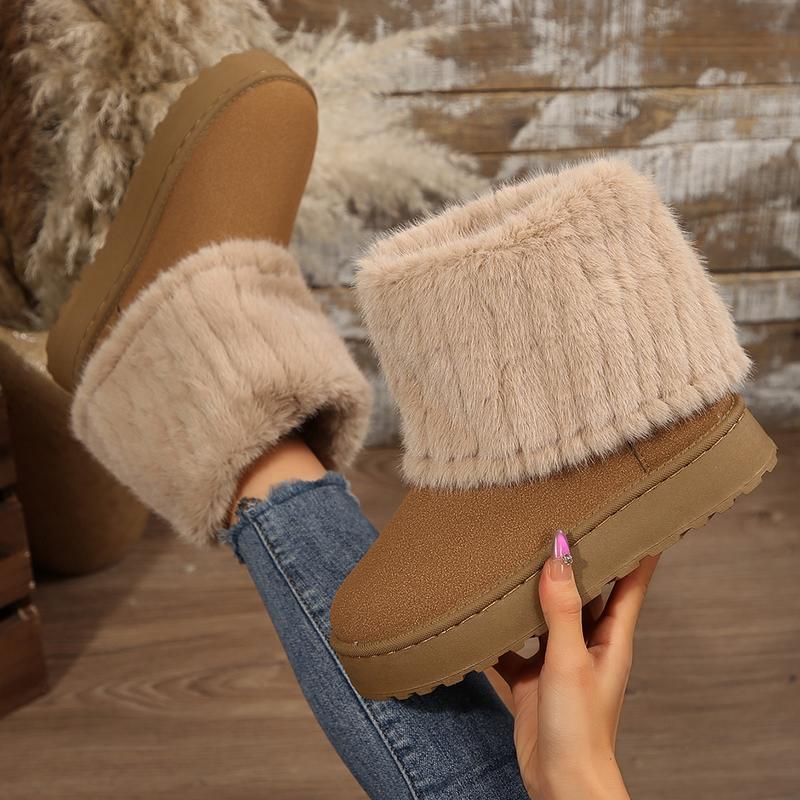 ZILLOW™ - Stylish Fluffy Faux Lined Snow Boots for Winter Wear