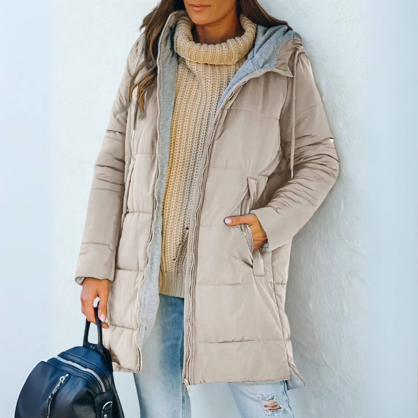 YILIA™ - Casual Hooded Puffer Down Jacket