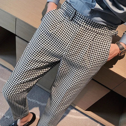 Napolion - Plaid Neapolitan High Waist Pants