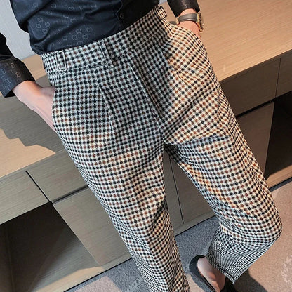 Napolion - Plaid Neapolitan High Waist Pants