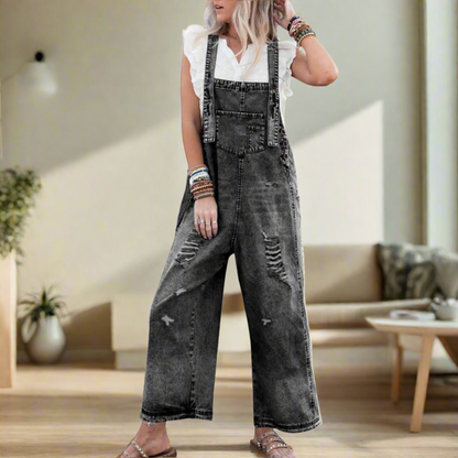 CARMELA™ – Vintage Wash Adjustable Jumpsuit