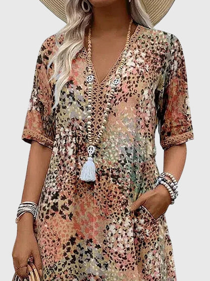 Melli | Elegant Floral Midi Dress