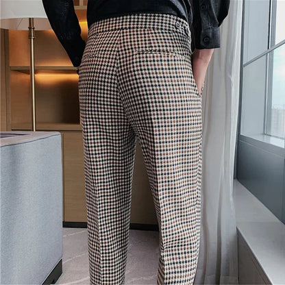 Napolion - Plaid Neapolitan High Waist Pants