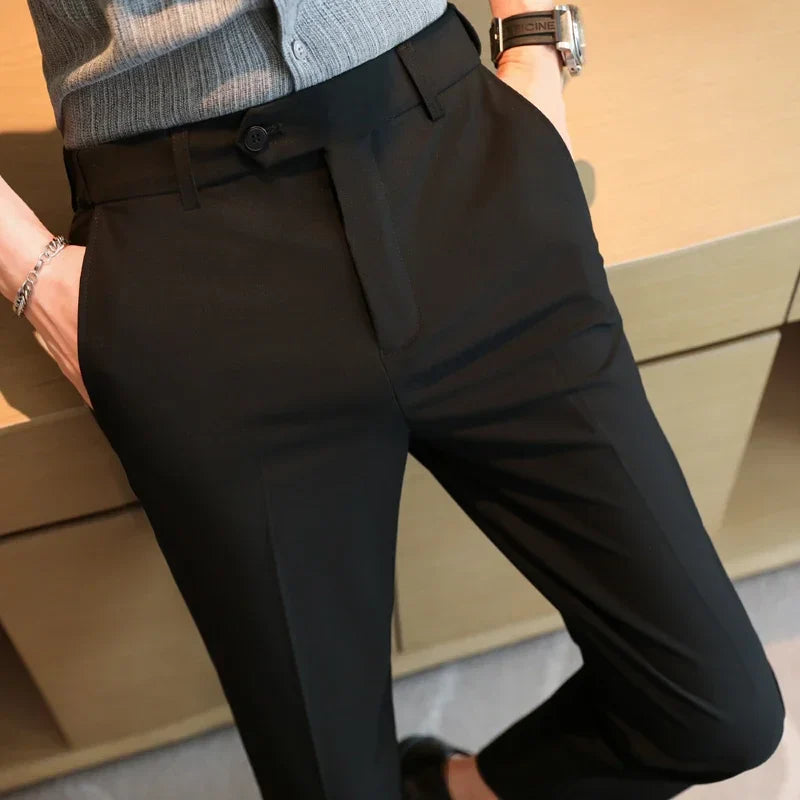 Noffelo - Smart Casual Style Polyester Trousers