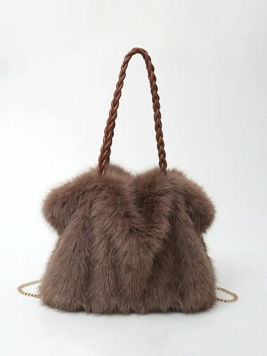 CHERLOTTE™ - Versatile Plush Velvet Shoulder Tote Bag