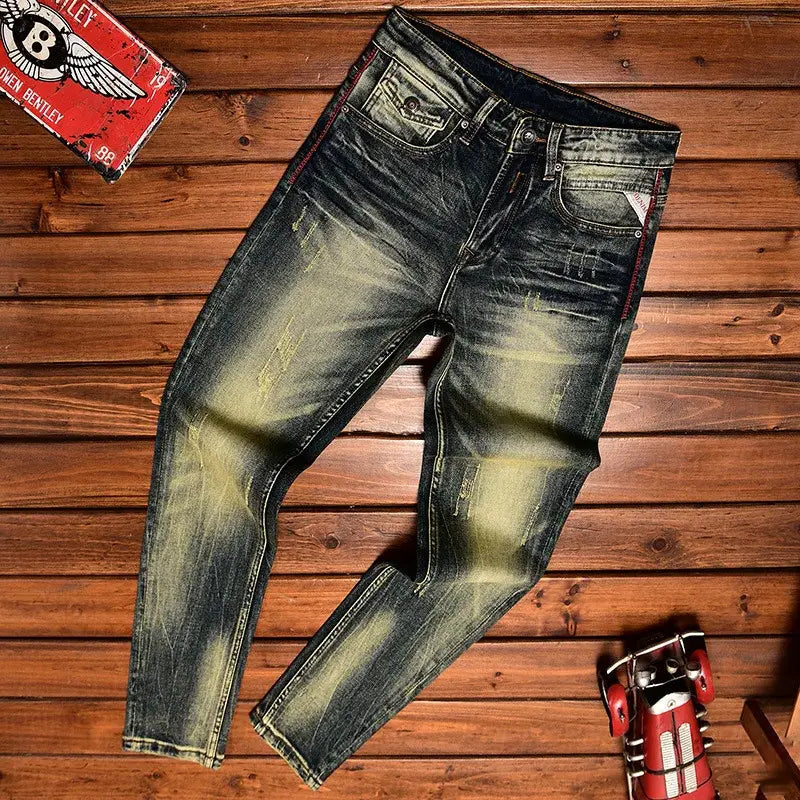 Willy - Washed Out Vintage Slim-Fit Jeans