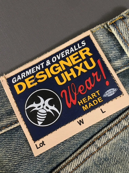 Heatrow - Heavyweight Ripped Loose Straight Jeans