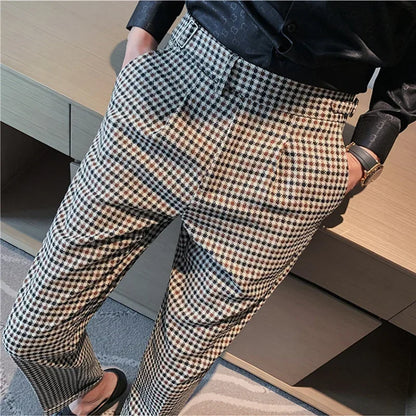 Napolion - Plaid Neapolitan High Waist Pants
