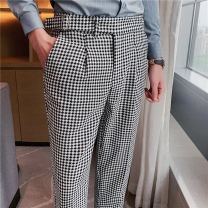 Napolion - Plaid Neapolitan High Waist Pants