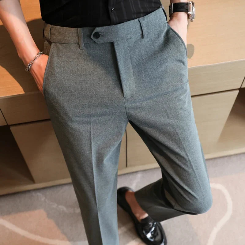 Noffelo - Smart Casual Style Polyester Trousers