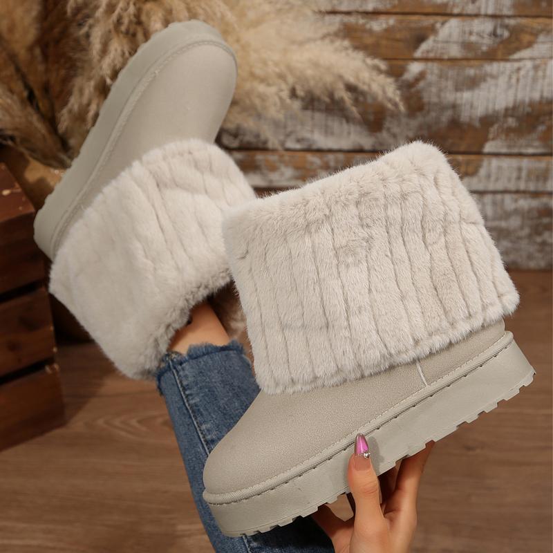 ZILLOW™ - Stylish Fluffy Faux Lined Snow Boots for Winter Wear