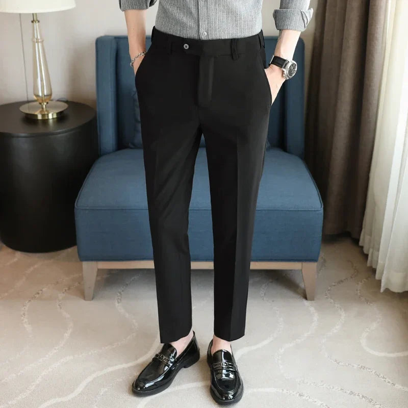 Noffelo - Smart Casual Style Polyester Trousers