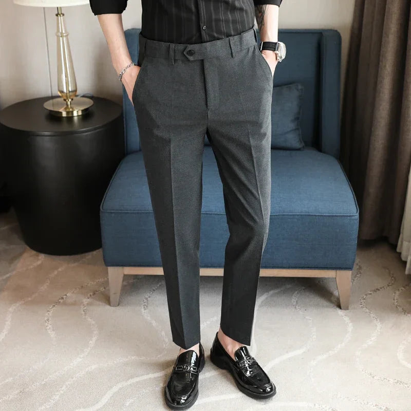 Noffelo - Smart Casual Style Polyester Trousers