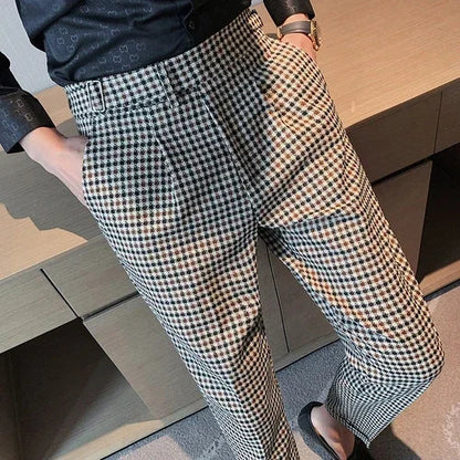 Napolion - Plaid Neapolitan High Waist Pants