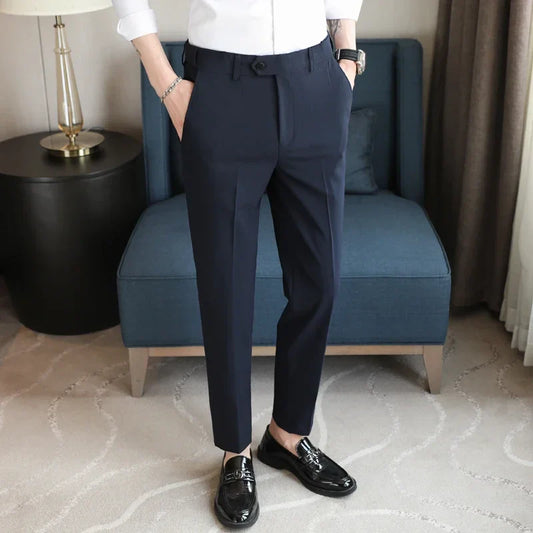 Noffelo - Smart Casual Style Polyester Trousers